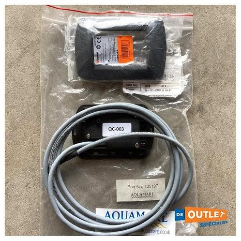Bieden: Planus Slim toilet control panel black 24V - QC-003, Watersport en Boten, Navigatiemiddelen en Scheepselektronica, Kabel of Apparatuur