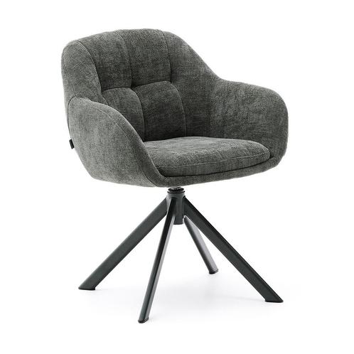 *WOONWINKEL* Kave Home Dorina Draaibare Eetkamerstoel Groen, Huis en Inrichting, Stoelen, Nieuw, Stof, Verzenden