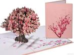 Roze Sakura Kersenbloesem 3D-kaart pop-up kaart, Verzenden, Nieuw