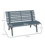 TRUUSK 2-zits Tuinbank Alu, Weerbestendige Zitbank, UV-beste, Verzenden, Nieuw