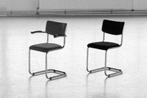 Buisframe stoelen Gispen stijl | Stof naar wens, Nieuw, Vijf, Zes of meer stoelen, Stof, Buisframe, sledestoel, fauteuil, gispen, buizenstoel