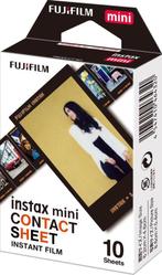 Fujifilm Instax Mini Film - Black Contact Sheet - 10 Stuks (, Audio, Tv en Foto, Fotocamera's Digitaal, Verzenden, Nieuw