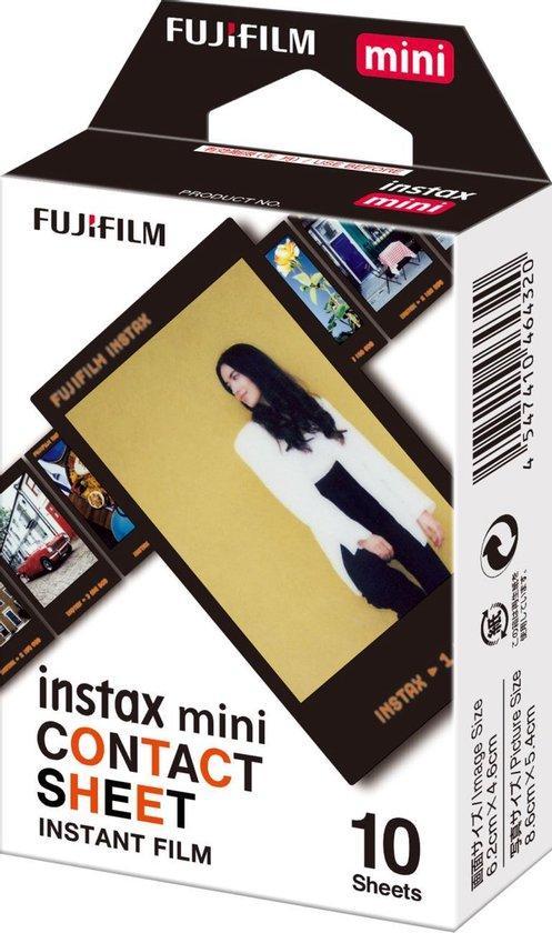 Fujifilm Instax Mini Film - Black Contact Sheet - 10 Stuks (, Audio, Tv en Foto, Fotocamera's Digitaal, Nieuw, Verzenden