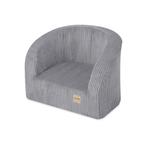 Plush Nest Kinderfauteuil Grijs Corduroy – Zachte Stoel, Ophalen of Verzenden, Nieuw