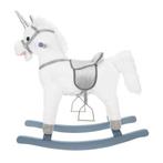 Hobbelpaard - unicorn - wit - met zitting handvatten en, Kinderen en Baby's, Nieuw, Verzenden