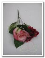 Corsage pick lichtrose roos hortensia skimmia li, Ophalen of Verzenden, Nieuw