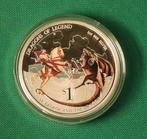 Tuvalu. 1 Dollar 2012 Dragons of Legend: St. George and The