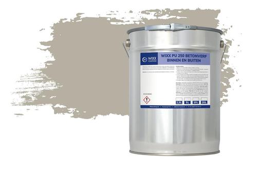 Wixx PU 250 Betonverf Buiten en Binnen RAL 7032 |, Doe-het-zelf en Verbouw, Verf, Beits en Lak, Verf, Grijs, Nieuw, 15 tot 20 liter