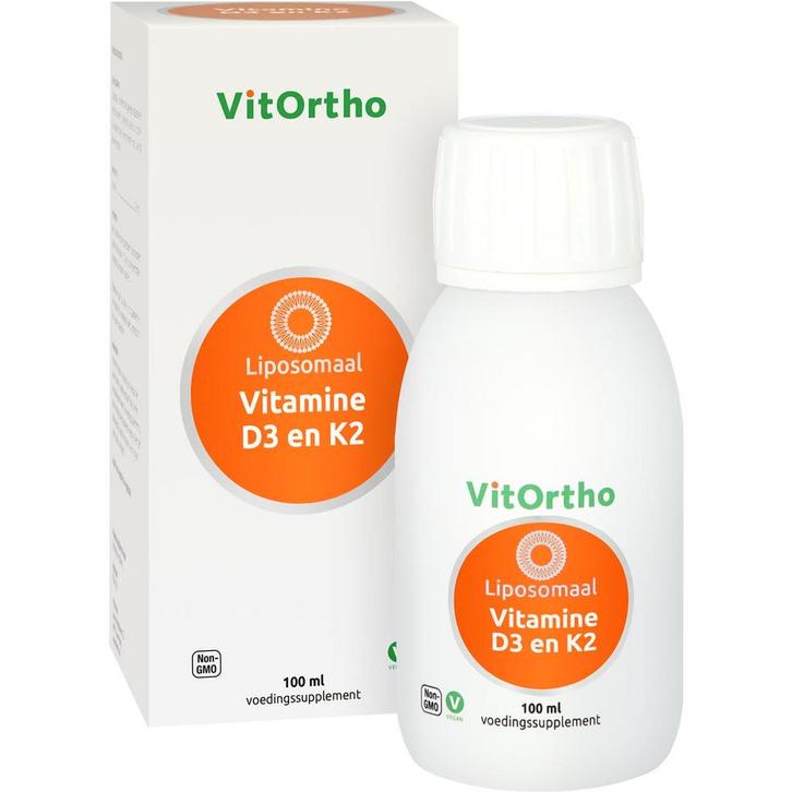 VitOrtho Vitamine D3 en K2 Liposomaal - 100 Milliliter, Sport en Fitness, Gezondheidsproducten en Wellness, Verzenden