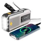 Noodradio met Solar Oplader, Handcrank en Powerbank, Nieuw