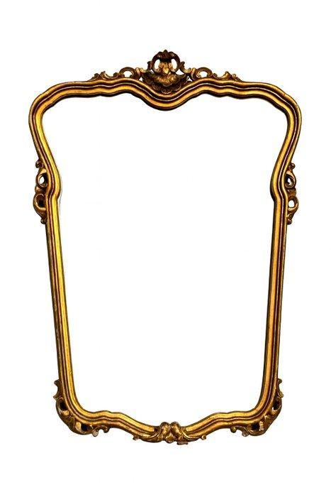 Spiegel - Hout, Glas - Specchio antico, Antiek en Kunst, Antiek | Overige Antiek