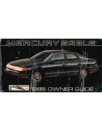 1986 MERCURY SABLE INSTRUCTIEBOEKJE ENGELS (USA)