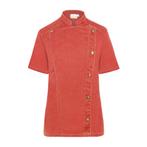 GGM Gastro | KARLOWSKY | Korte Mouw Dames Koksjas Jeans |, Verzenden, Nieuw, Rood, Overige typen