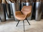 Veiling - Eetkamerstoel Vini (set van 6) microleder - cognac, Huis en Inrichting, Stoelen, Nieuw