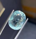 Blauw Paraiba toermalijn - 7.09 ct - Gemological Institute, Nieuw