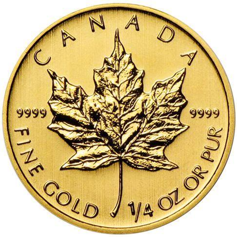 Gouden Maple Leaf 1/4 oz 2022 (maar 10% boven spot), Postzegels en Munten, Munten | Amerika, Noord-Amerika, Losse munt, Goud, Verzenden