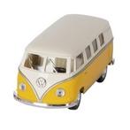 Modelauto Volkswagen T1 geel/wit 13,5 cm - Modelauto