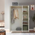 Kledingkast Eiselfing 176x120x52 cm met 4 vakken wit [en.cas, Huis en Inrichting, Kasten | Kledingkasten, Verzenden, Nieuw