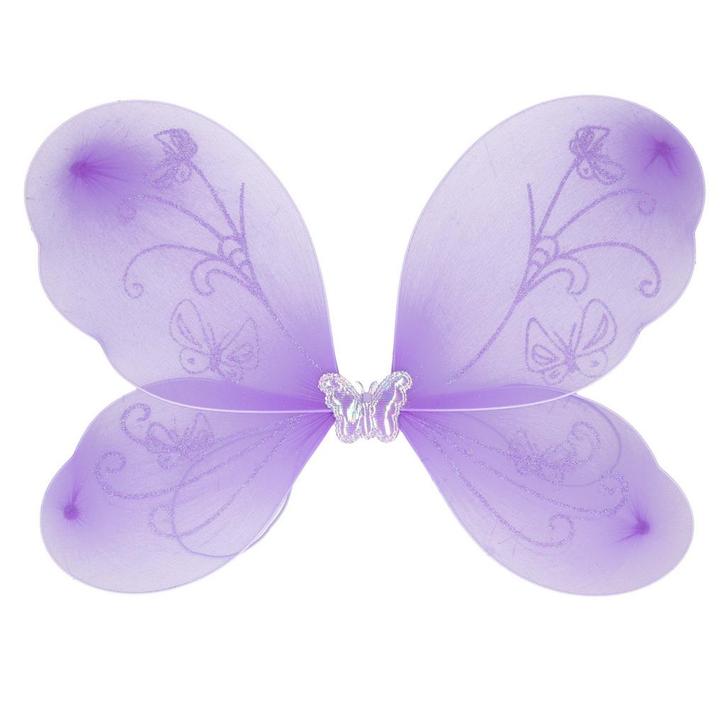 Paarse vleugels voor kinderen 44 x 38 cm - Vleugels, Hobby en Vrije tijd, Feestartikelen, Ophalen of Verzenden