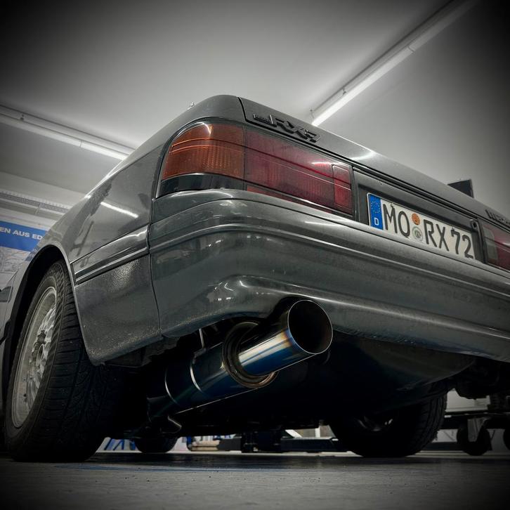 FOX Mazda RX7 - FC einddemper links JDM Style - 1x114 Type 1, Auto-onderdelen, Uitlaatsystemen, Nieuw, Verzenden