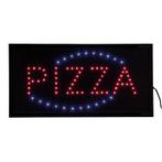 Horeca LED bord | Pizza | Rood/blauw | 24x48x2cm, Verzenden, Nieuw in verpakking