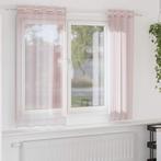 vidaXL Gordijnen voile met doorvoertules 2 st 140x175 cm, Huis en Inrichting, Stoffering | Gordijnen en Lamellen, Verzenden, Nieuw