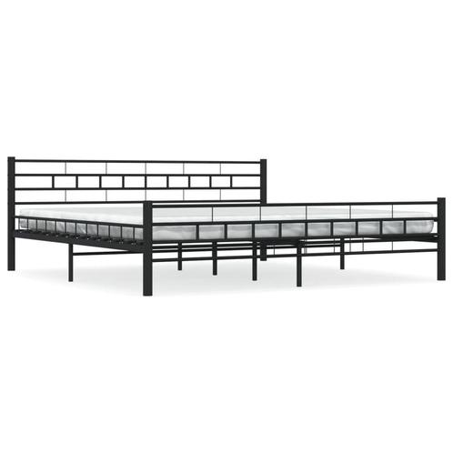 Bedframe Zwart 200x200 | Retourdeal | 35% Korting, Huis en Inrichting, Slaapkamer | Bedden, Overige maten, 200 cm, Zwart, Nieuw
