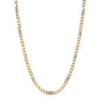 Bicolour gouden vintage fantasie collier 14 krt, Ophalen of Verzenden, Nieuw