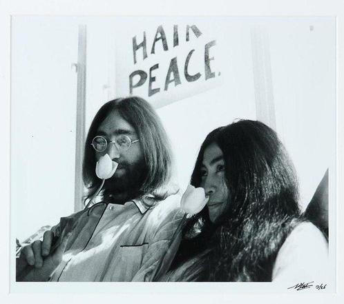 Nico Koster (1940) - John Lennon en Yoko One - Room 902 -, Antiek en Kunst, Kunst | Schilderijen | Modern