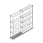 Deels gebruikte legbordstelling MD 2000x1000x300 mm (hxbxd)