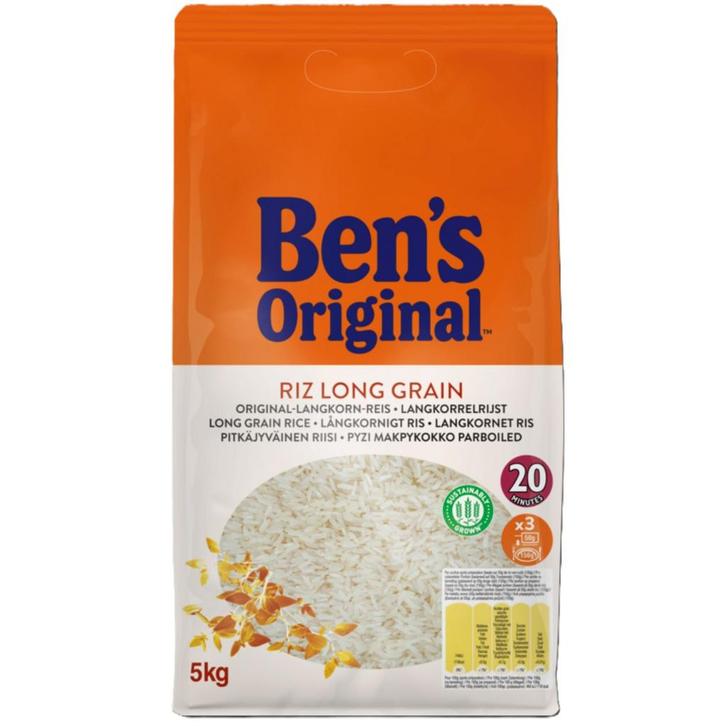 Bens Original Witte Langkorrelrijst 5kg, Hobby en Vrije tijd, Taarten en Cupcakes maken, Nieuw, Verzenden