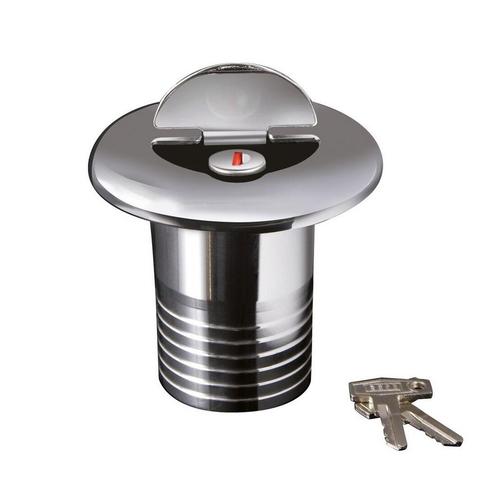 Hollex Dekdop Messing FUEL met Slot-Dekvuldop Fuel – 50mm, Watersport en Boten, Bootonderdelen, Nieuw, Ophalen of Verzenden