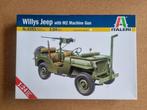 Italeri 6351 Willys Jeep with M2 Machine Gun 1:24, Hobby en Vrije tijd, Modelbouw | Auto's en Voertuigen, Verzenden, Nieuw, Italeri