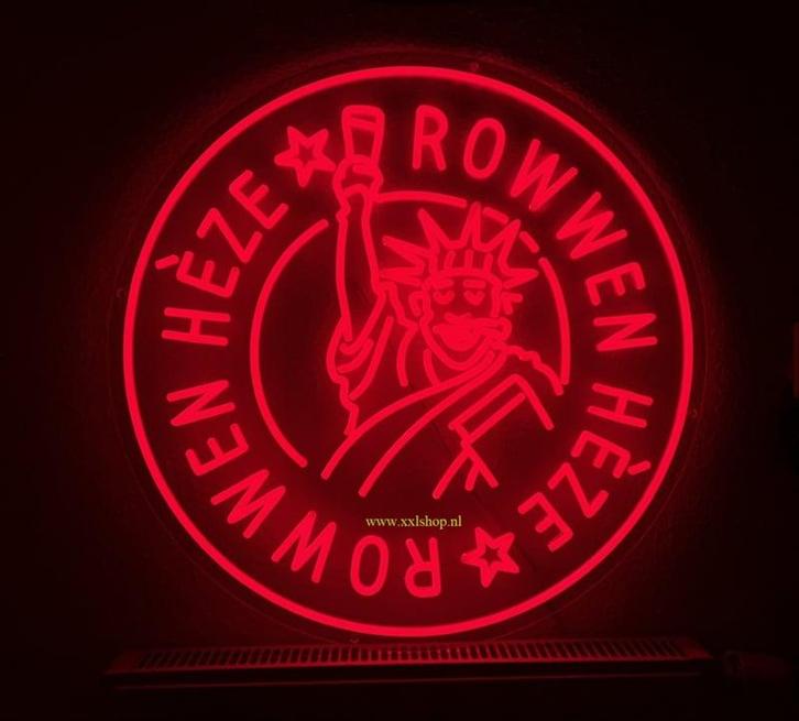 Rowwen heze NEON bord led lichtbord verlichting lamp XXL, Verzamelen, Merken en Reclamevoorwerpen, Nieuw, Verzenden