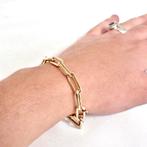 Gouden closed for ever armband | 20 cm (solide armband), Sieraden, Tassen en Uiterlijk, Armbanden, Ophalen of Verzenden, Gebruikt