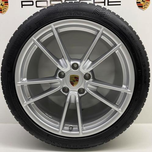 Porsche 992 ORIGINELE 19/20 velgen met winterbanden (8-9 mm), Auto-onderdelen, Banden en Velgen, 20 inch, Winterbanden, 295 mm