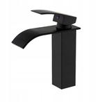 Design Kraan Zwart Messing | Keramiek Kop | OP=OP, Minder dan 50 cm, Nieuw, Ophalen of Verzenden, Minder dan 25 cm