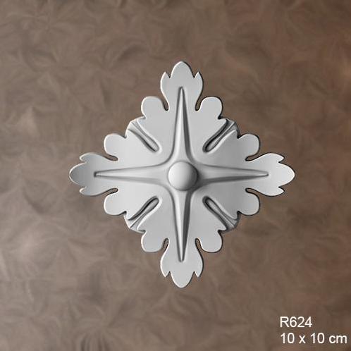 Rozet R624 10 x 10 cm, Doe-het-zelf en Verbouw, Plinten en Afwerking, Nieuw, Ophalen of Verzenden