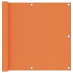 vidaXL Balkonscherm 90x300 cm oxford stof oranje, Verzenden, Nieuw