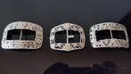 Drie Antieke Riemgespen - Lepel (3) - .833 zilver, Antiek en Kunst