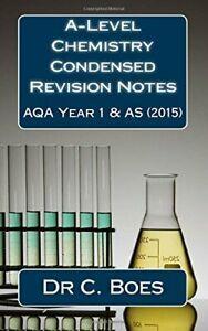 A-Level Chemistry Condensed Revision Notes AQA Year 1 & AS, Boeken, Studieboeken en Cursussen, Zo goed als nieuw, Verzenden