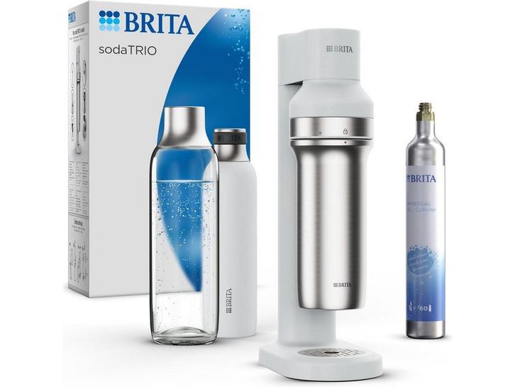 Brita sodaTRIO - Bruiswatermachine - Glazen en, Huis en Inrichting, Overige Huis en Inrichting, Zo goed als nieuw, Verzenden