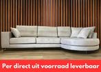 Ontdek de Topaanbieding! Bank Bella TAUPE Velvet 345 x 150, Huis en Inrichting, Banken | Bankstellen, Rechte bank, 150 cm of meer