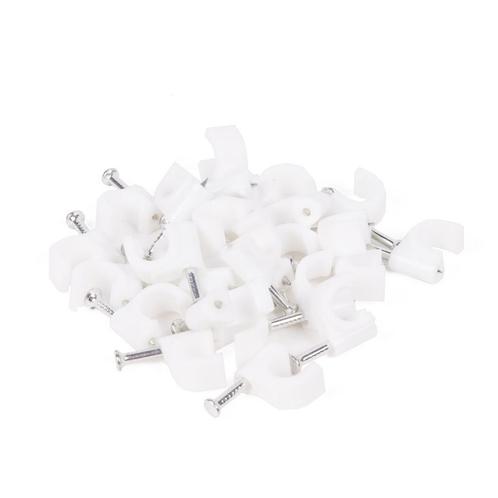 Benson Snoerclips - Kabelbeheer - 6 mm - 25 stuks - Wit, Doe-het-zelf en Verbouw, IJzerwaren en Bevestigingsmiddelen, Nieuw, Ophalen of Verzenden