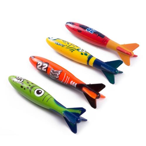 Benson Duikspeelgoed torpedos - set van 4 - felle kleure..., Watersport en Boten, Duiken, Nieuw, Ophalen of Verzenden
