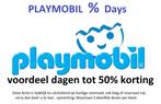 Playmobil % Days tijdelijk tot 50% voordeliger ACTIE