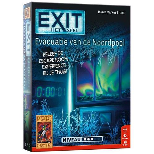 999 Games EXIT - Evacuatie van de Noordpool Breinbreker (Nie, Hobby en Vrije tijd, Gezelschapsspellen | Kaartspellen, Nieuw, Verzenden