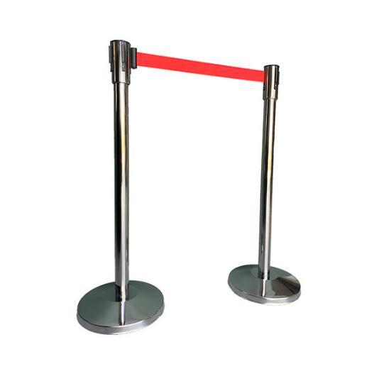 Afzetpaal | RVS | Rood | 32x32x95 cm, Zakelijke goederen, Horeca | Keukenapparatuur, Verzenden