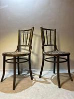 Fauteuil - Antieke Fauteuils Set met Gesneden en Gedraaide, Antiek en Kunst
