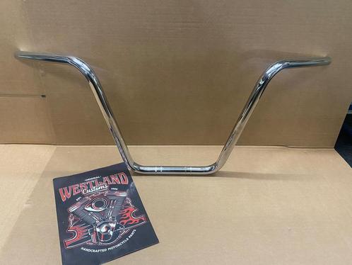 1 Inch Ape Hanger Chroom zonder dimpels, Motoren, Onderdelen | Merk-onafhankelijk, Nieuw, Verzenden